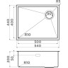 Мойка OMOIKIRI TAKI 54-U/IF-GB Side SF нерж.сталь/графит 4997036